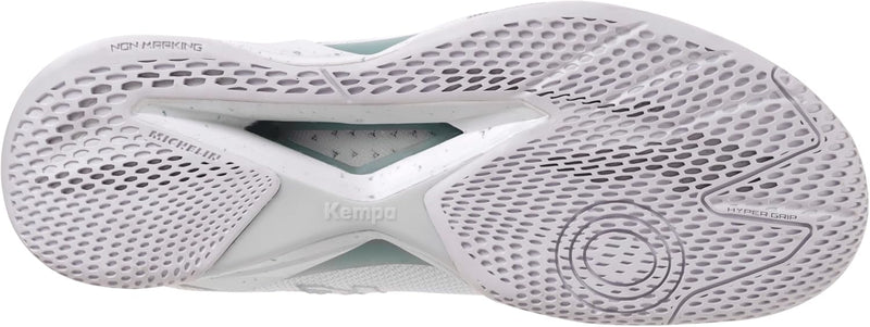 Kempa Unisex Wing Lite 2.0 W Game Changer Handballschuhe, Sportschuhe, Turnschuhe 38.5 EU Weiss Aqua