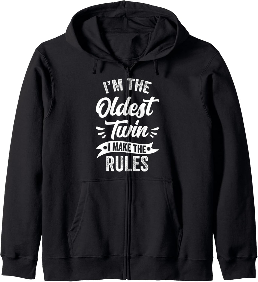 Lustiges Grosser Zwilling Zwillingsschwester Zwillingsbruder Kapuzenjacke