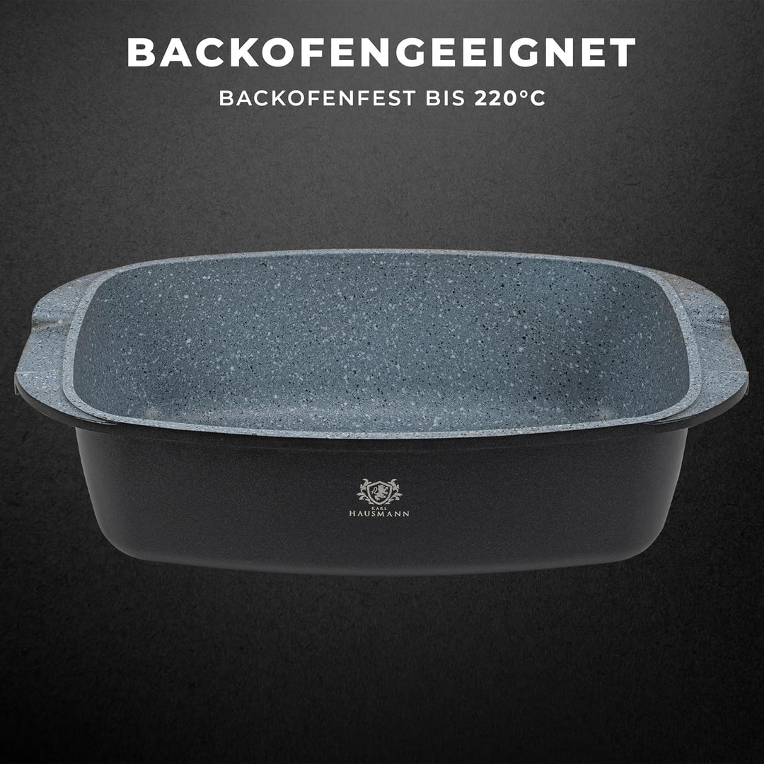 Aluguss Kochtopf - 5.5L - Ø 39 cm - Gross Topf Beschichtet Für alle Herdarten auch Induktion - Antih