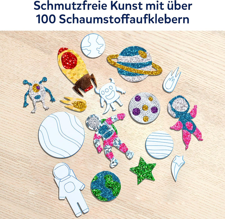 Skillmatics Kunst & Bastelaktivität- Folienspass Auf Im Weltraum, Schmutzfreie Kunst für Kinder, Bas