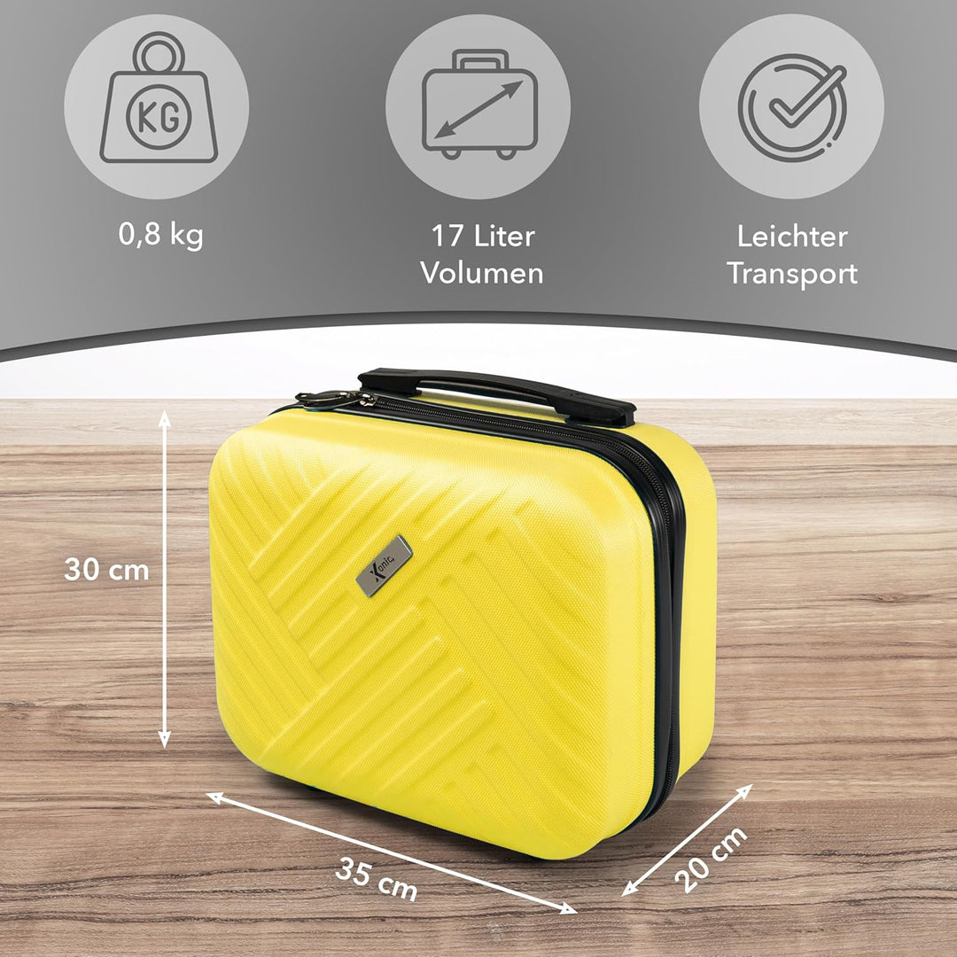 Xonic® Design Kosmetikkoffer aus ABS Hartschale – Robustes Beautycase als Handgepäck - Kosmetiktasch