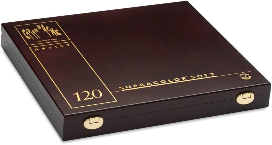 Caran 3888.92 D'ache Supracolor 120 Farbstifte im Holzkoffer multi