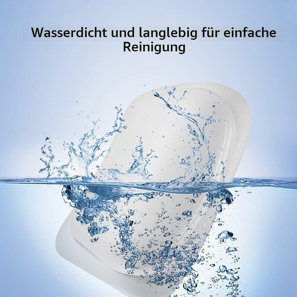 Lonkenn Badewannenkissen, Ergonomisches Badekissen, Stylisch PU-Badekissen mit Saugnäpfen, wasserdic