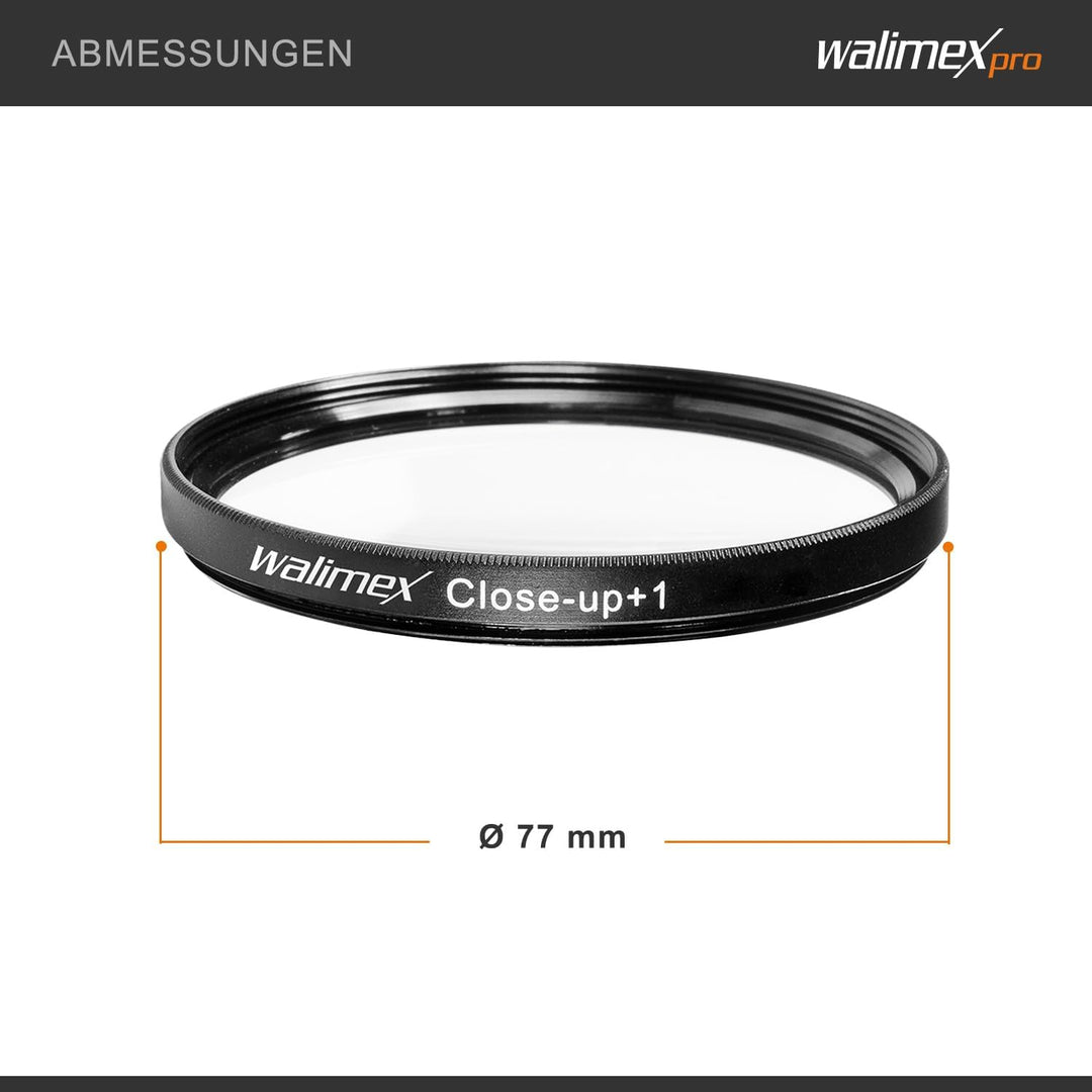 Walimex 17861 Close up Makrolinsen-Set 77 mm inkl. 0.0125 Dioptrien