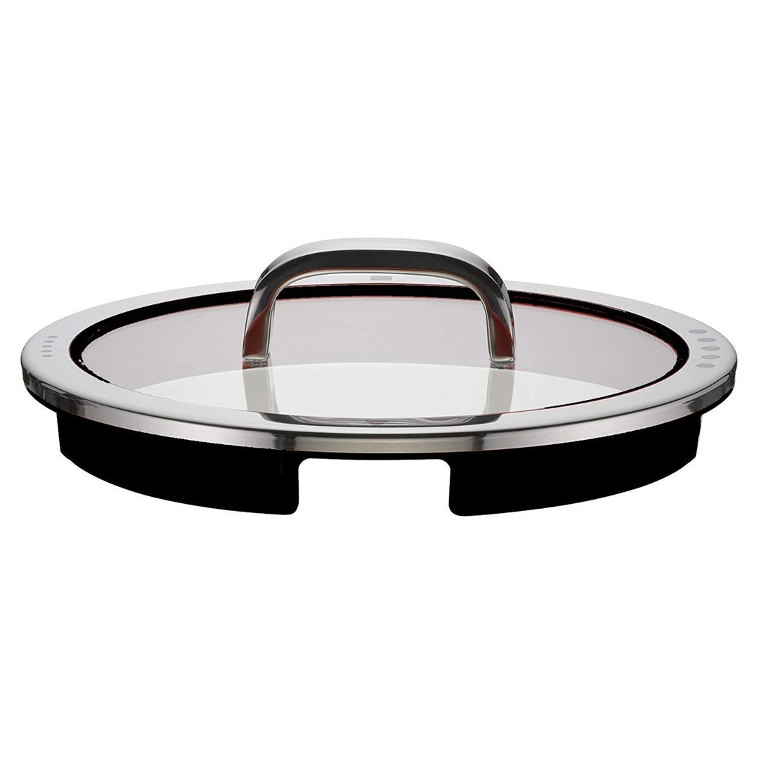 WMF Function 4 Topfdeckel 24 cm, Glasdeckel mit 4 Abgiessfunktionen, Glas, Silikon, Cromargan Edelst
