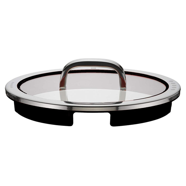 WMF Function 4 Topfdeckel 24 cm, Glasdeckel mit 4 Abgiessfunktionen, Glas, Silikon, Cromargan Edelst