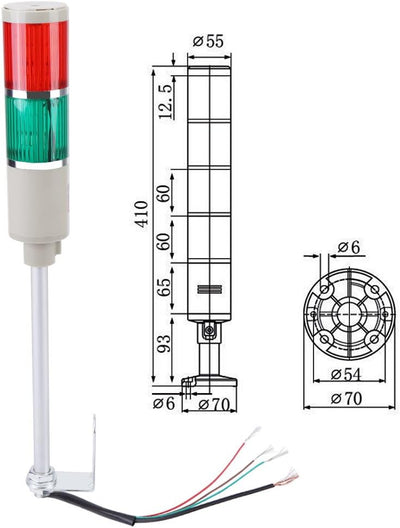 1pc Rot/Grün Glühbirne Warnung Notfallausrüstung Glühbirne Leuchtfeuer Lampe 220V