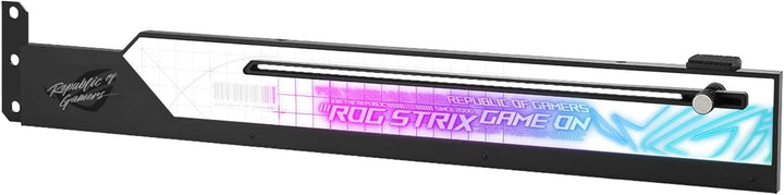 ASUS ROG Strix ARGB Grafikkarten Halterung (GPU Halter, AURA Sync ARGB Beleuchtung, anpassbare Gröss