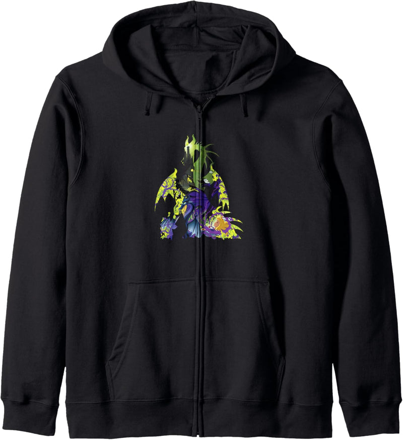 Disney Sleeping Beauty Maleficent Dragon Silhouette Kapuzenjacke