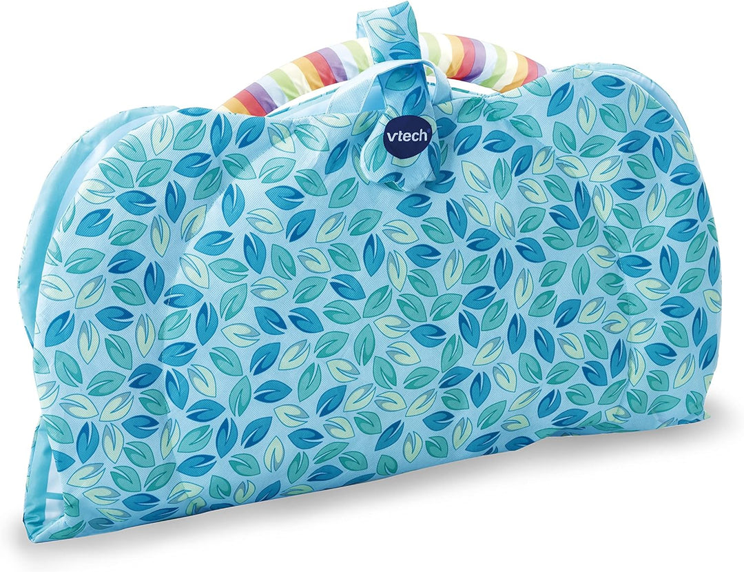 VTech Baby Elefanten-Spieldecke – Bunte Krabbeldecke mit Spielbogen – Leicht transportierbar – Inkl.