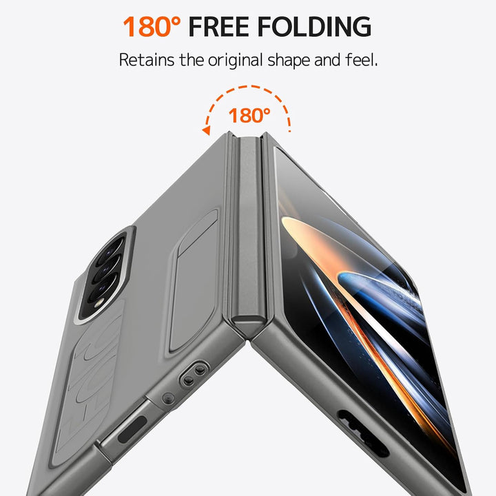 NINKI Kompatibel mit Samsung Galaxy Z Fold 3 Ständer Hülle mit eingebautem Displayschutz Samsung Z f