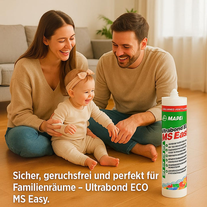 Ultrabond ECO MS Easy mit Reinigungschwamm, Montagekleber auf MS-Polymerbasis | Lösemittelfrei, Elas