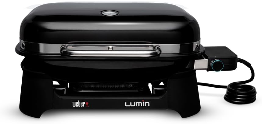 Weber Elektrischer Grill Lumin, Schwarz