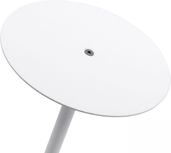 Spetebo Metall Beistelltisch rund weiss - Ø 35 cm - Couchtisch im Bistrotisch Design - Wohnzimmertis