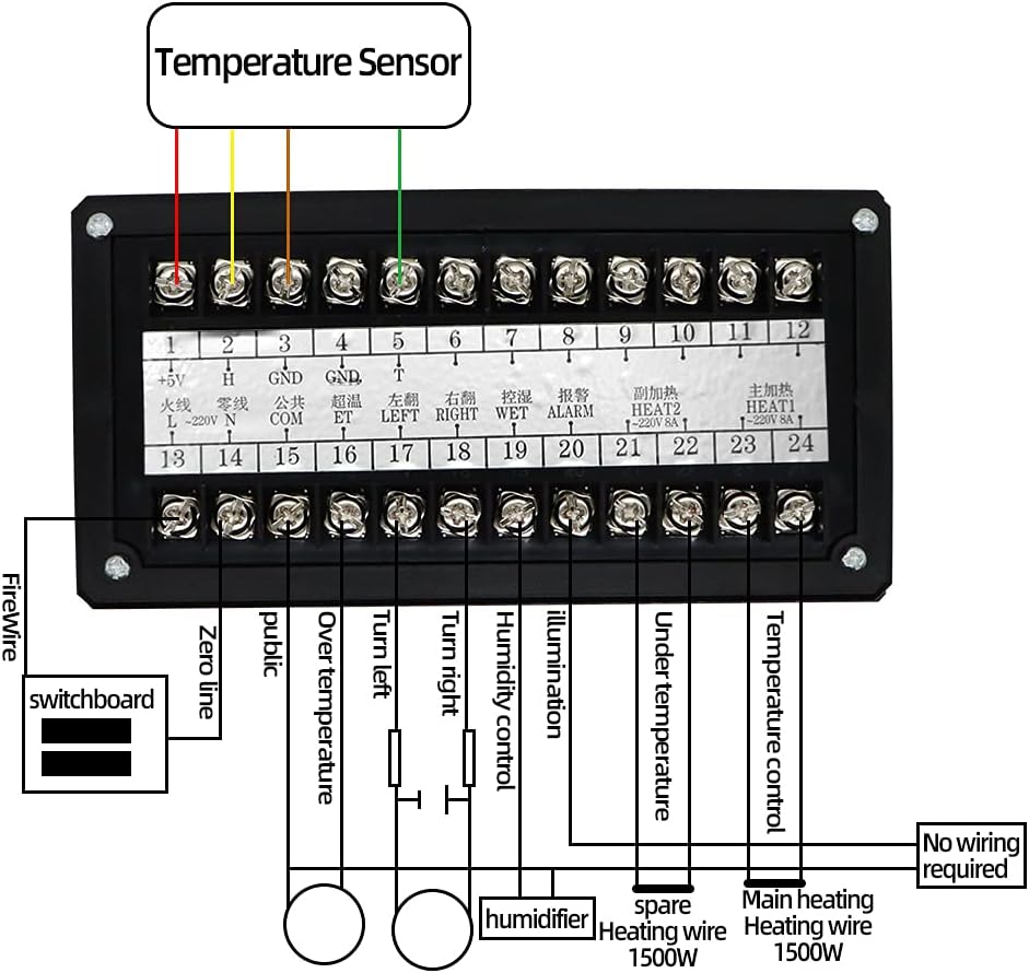 PAIDUOJI Digitaler Thermostat, multifunktional, für Inkubator von Eiern, kleine Grösse xm-18 (XM-18S