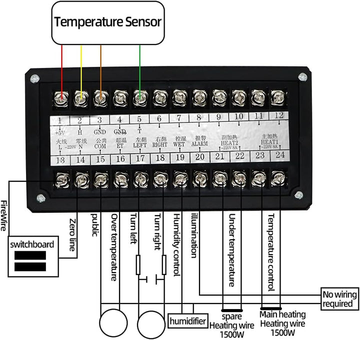 PAIDUOJI Digitaler Thermostat, multifunktional, für Inkubator von Eiern, kleine Grösse xm-18 (XM-18S