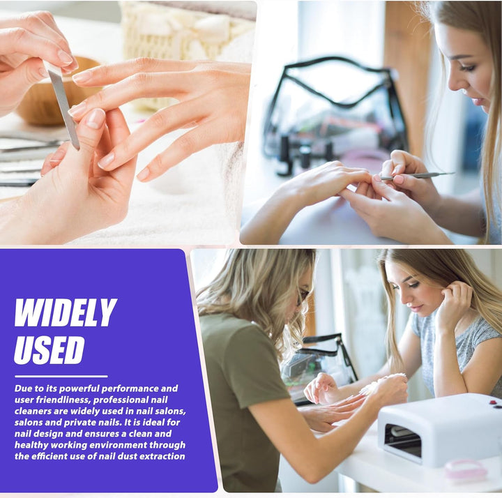Professionelle Nagelstaubsauger: 40w Staubabsaugung für Nägel mit 2 Staubsammelbeutel, Professionell
