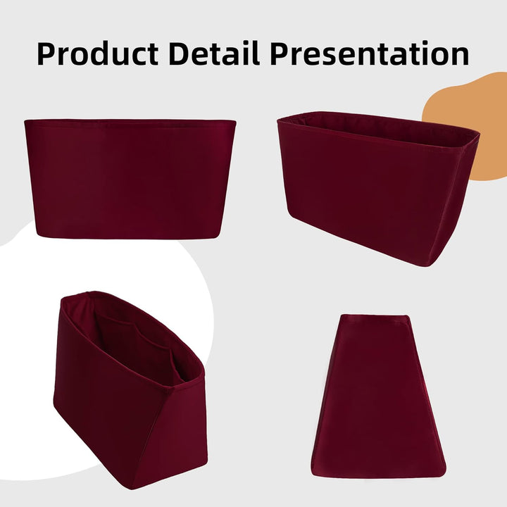 DGAZ Handtaschen Organizer Einsatz für LV Neverfull PM/MM/GM Taschen, Seide Tasche in Tasche Organiz
