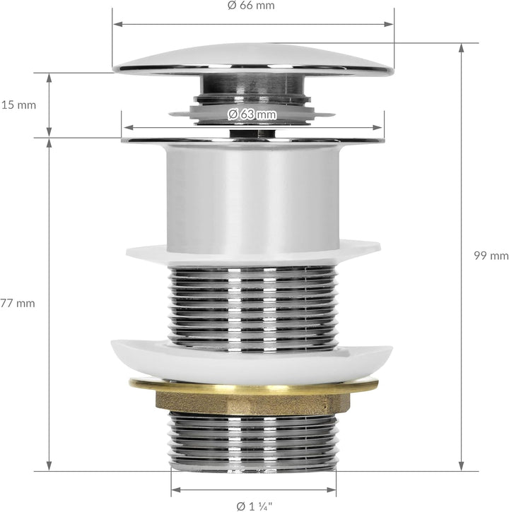 ML-Design Waschbecken aus Keramik in Weiss glänzend Ø 28x11,6 cm inkl. Ablaufgarnitur, Runde Aufsatz