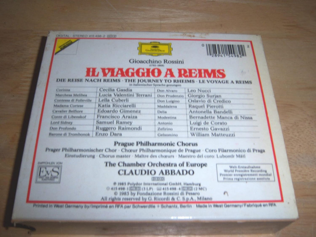 Rossini: Il Viaggio a Reims (Gesamtaufnahme) (ital.), Audio-CD