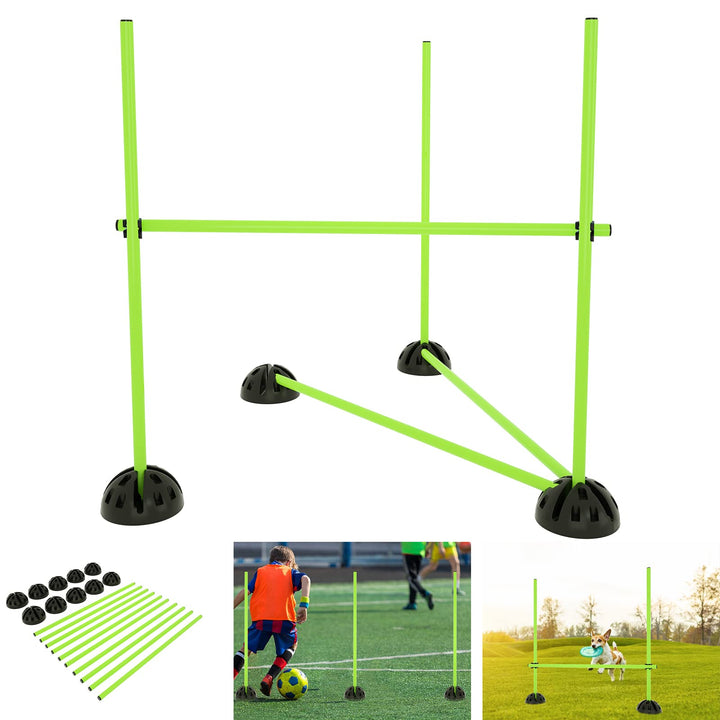 AufuN Agility Sprungstangen-Set, Trainingsstangen für konditionelles, Koordinationshürden für Sprung