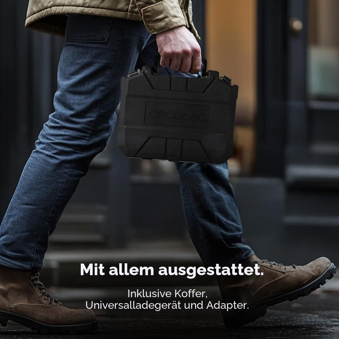 Cecotec Akku-Schraubendreher mit 90º Winkelaufsatz PowerGyro 3500 Angle Set. 4V, 1500mAh Akku, 6,35m