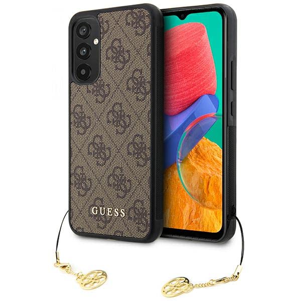 Guess GUHCSA34GF4GBR Hülle für A34 5G A346 braun hardcase 4G Charms Collection