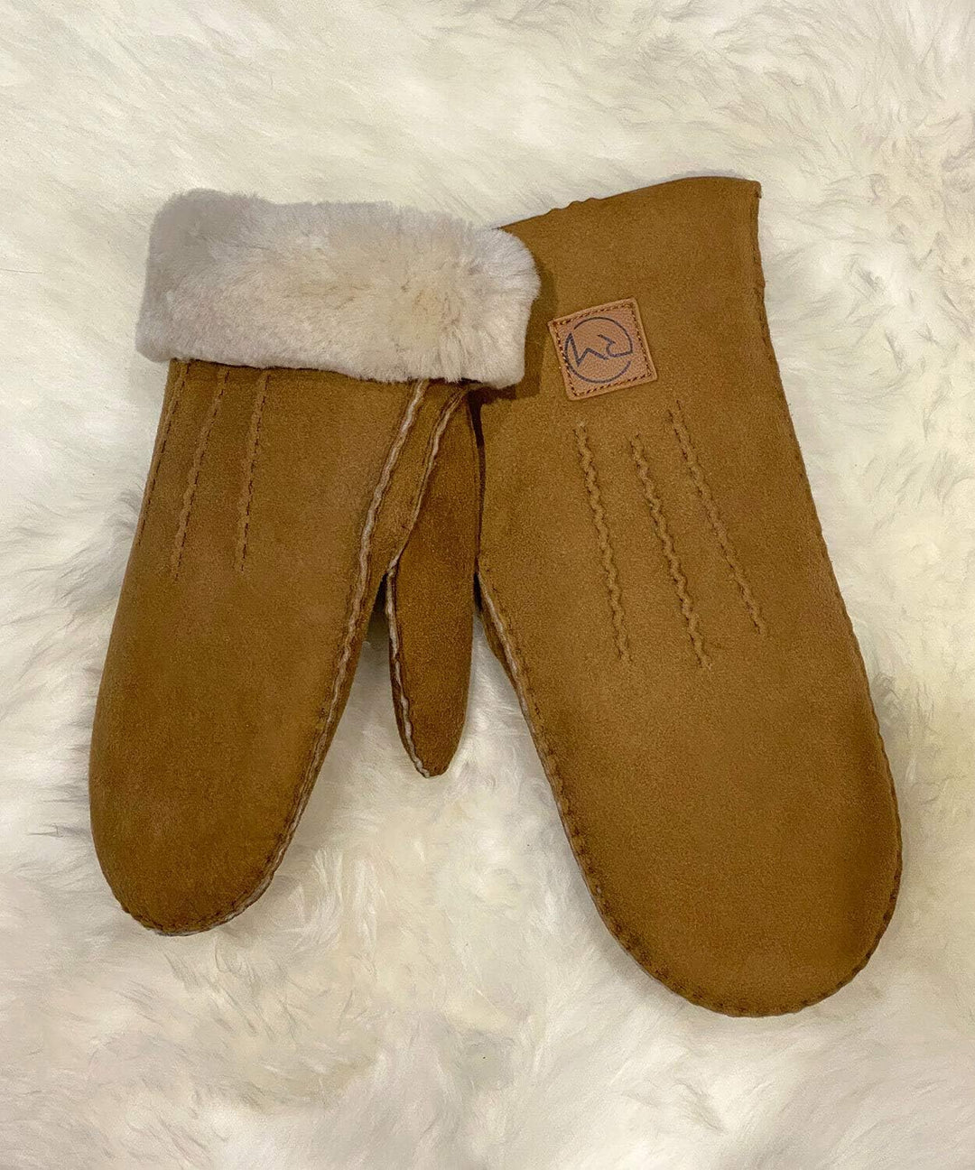 Rohn Moden Lammfell Fausthandschuhe Arber – Luxuriöse Fäustlinge für Damen und Herren, gefertigt aus