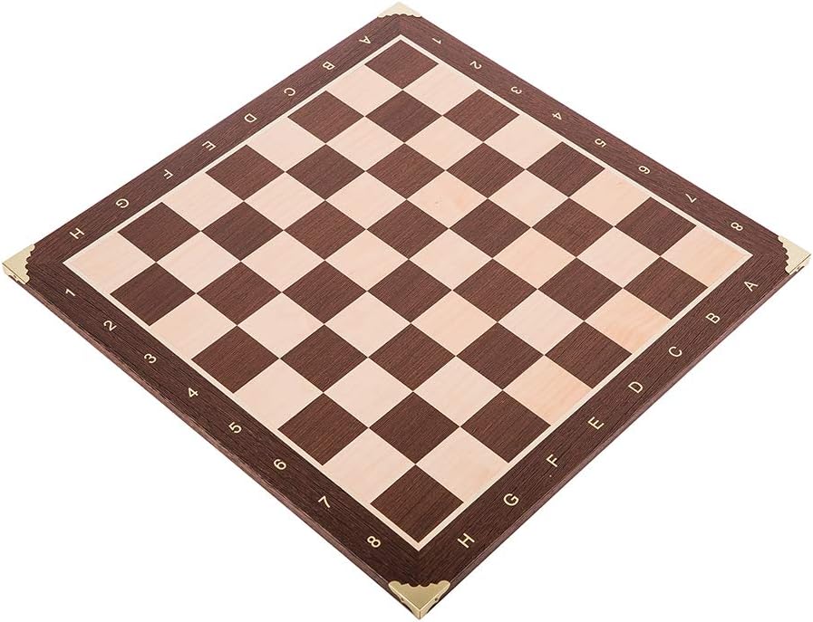 Square - Pro Schach Set Nr. 6 - SCHWEDEN - Schachbrett - Wenge/Bergahorn + Schachfiguren Staunton 6