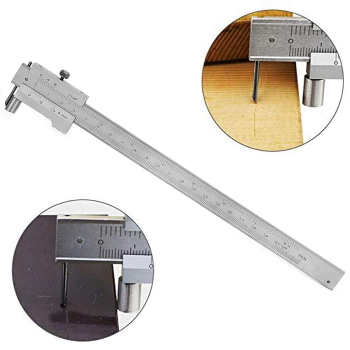 Messschieber, 0-200 MM Parallel-Messschieber Edelstahl Messschieber Metrisch und Zoll Masseinheit(0-