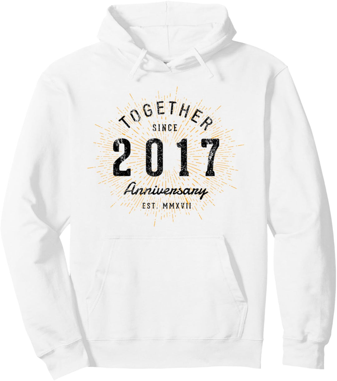 Zusammen seit 2017 Jahrestag Pullover Hoodie