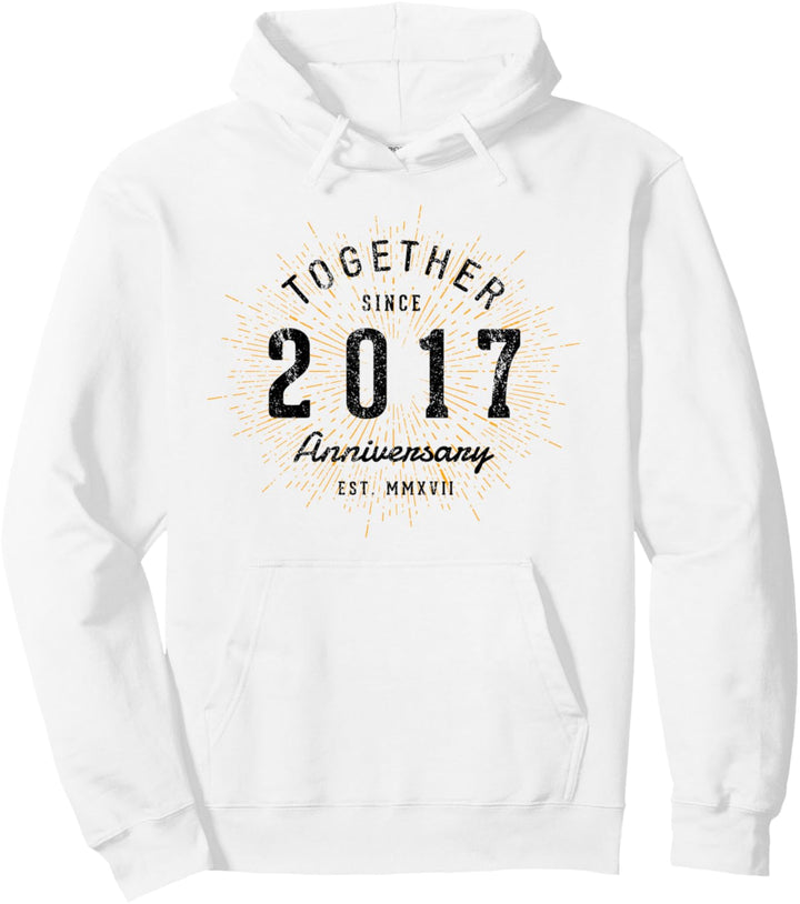 Zusammen seit 2017 Jahrestag Pullover Hoodie