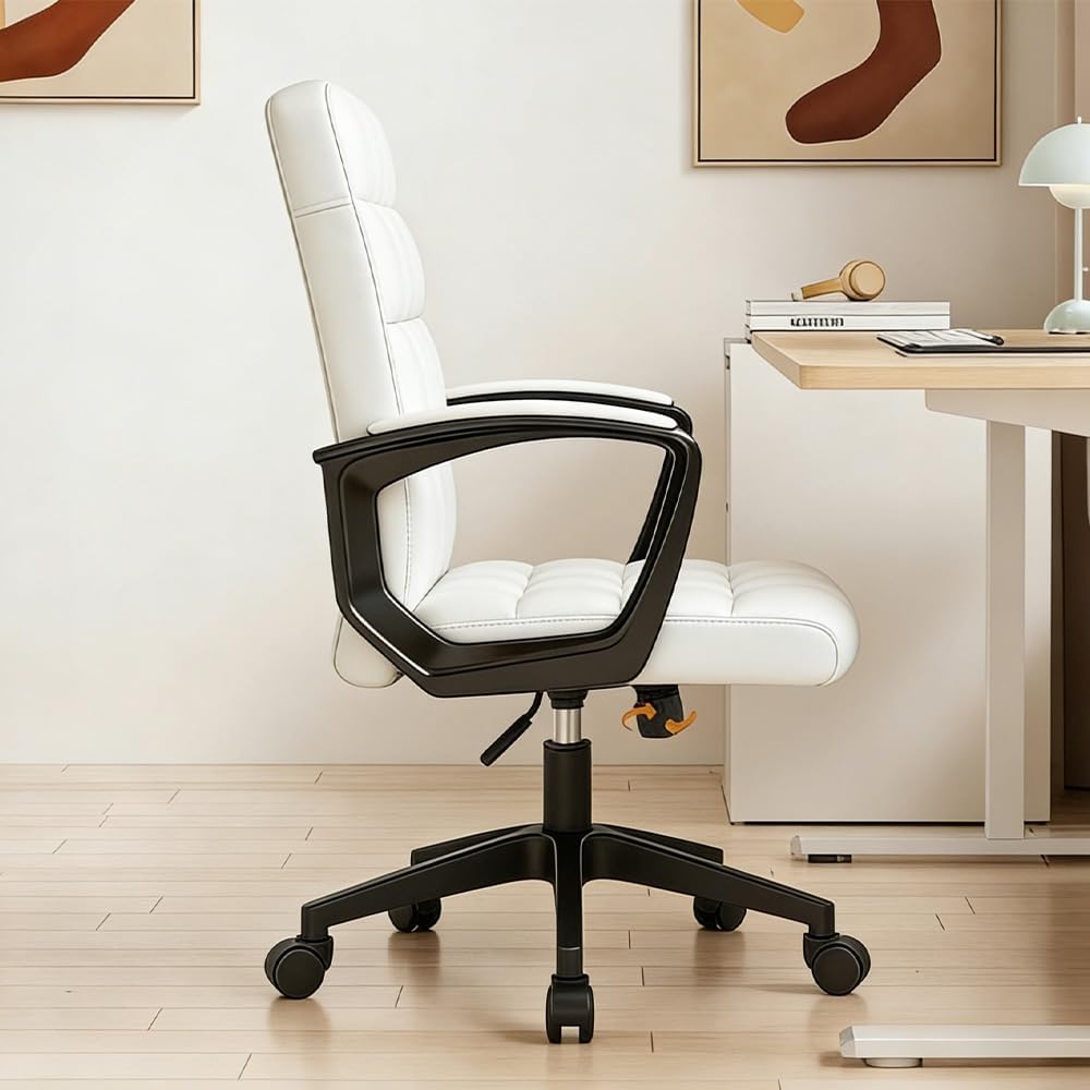 Leder Ergonomische Schreibtischstuhl-Bürostuhl, 360 ° Schwenk Mit Hoher Dichte, Höhepunkt, Höhe Eins