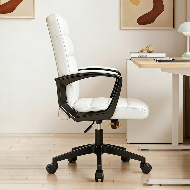Leder Ergonomische Schreibtischstuhl-Bürostuhl, 360 ° Schwenk Mit Hoher Dichte, Höhepunkt, Höhe Eins
