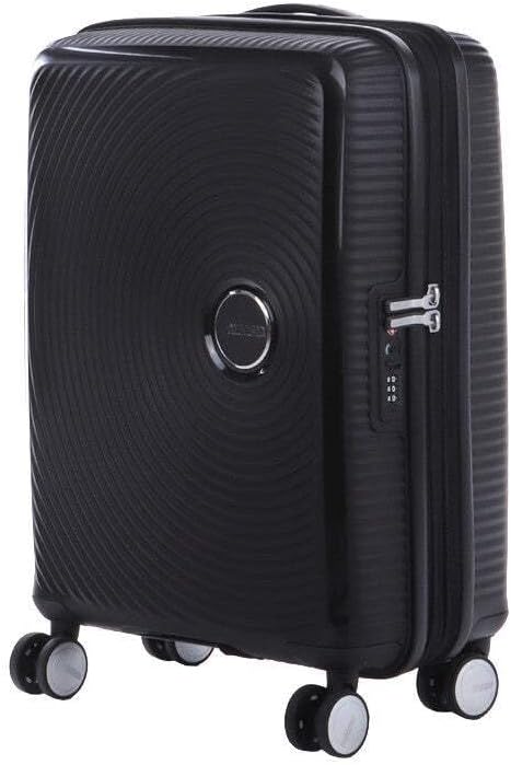 American Tourister Soundbox - Spinner S Erweiterbar Handgepäck, 55 cm, 41 L, Schwarz (Bass Black) Sc