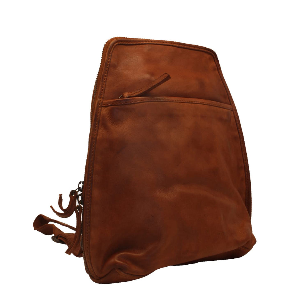 Bear-Design Rucksack Iris CL 32852 | Echtes Leder in Cognac