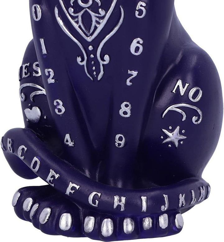 Nemesis Now Lila Mystic Kitty Ouija Katzenfigur 26 cm Figur, Harz, violett 26 cm Violett, 26 cm Viol