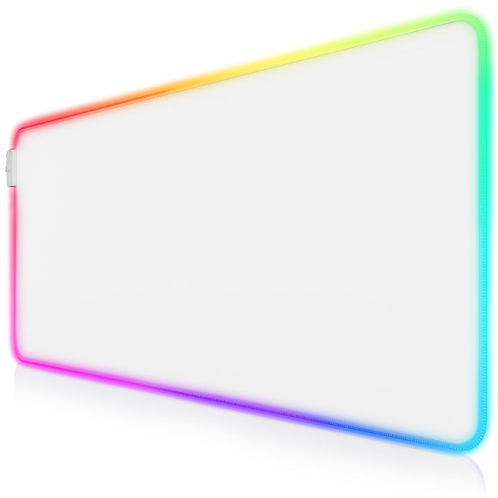 TITANWOLF - RGB Gaming Mauspad - LED Schreibtischunterlage - 900x400 mm Übergrösse - XXL Mousepad -