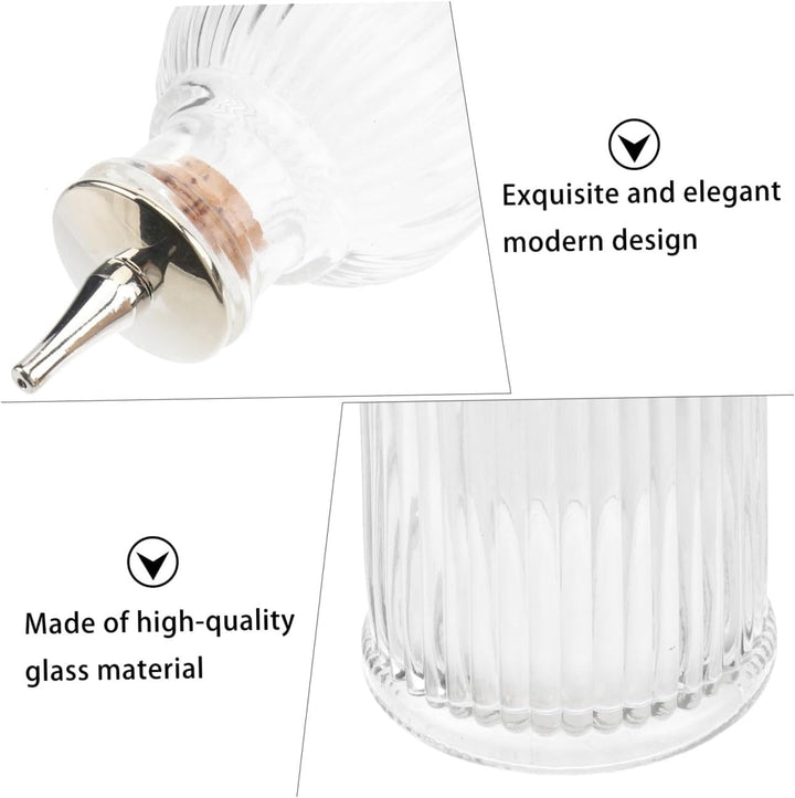 DOITOOL Glasflasche Für Wein Absinth Getränke Und Whisky Mit Deckel Aus Bruchfestem Material Elegant