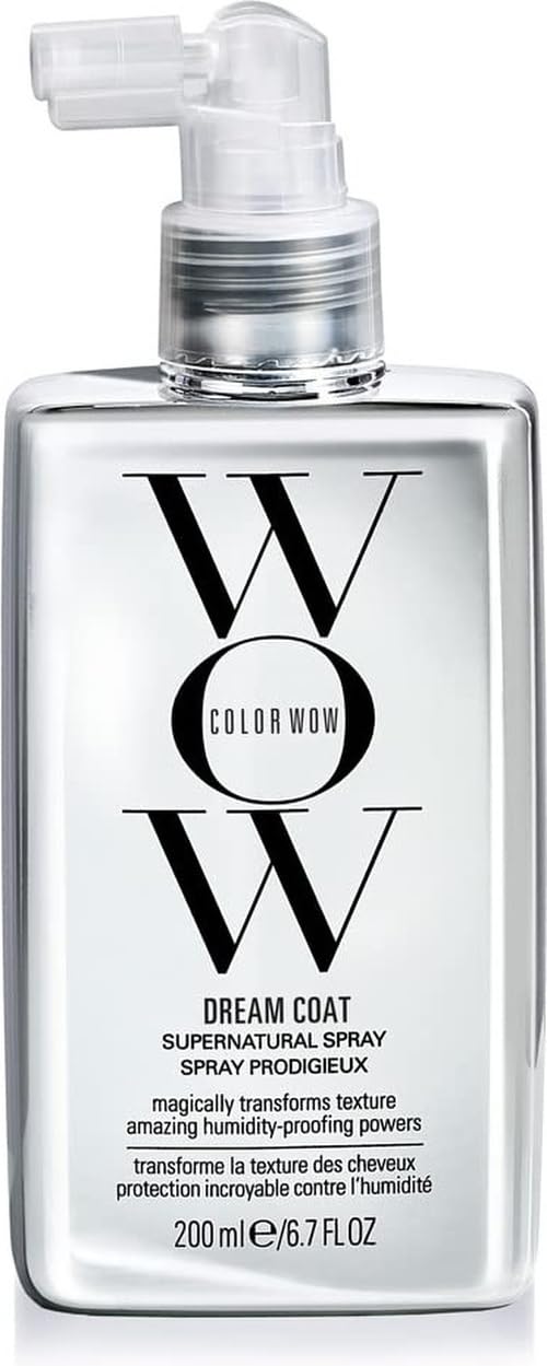 Color Wow Dream Coat Anti Frizz Spray für superglattes Haar, Hitzeschutz für Haare hält bis zu 3 Haa