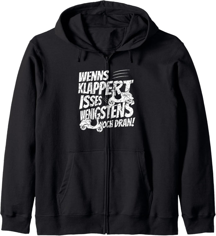 Roller Rollerfahrer Mofa Motorrad Moped Motorroller Geschenk Kapuzenjacke