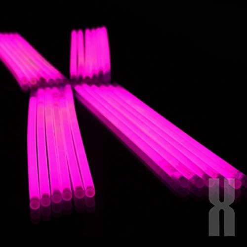 KNIXS 1000x Arm-Knicklichter - Pink leuchtend inkl. 1000x 3D-Verbinder und je 20x Ballverbinder und