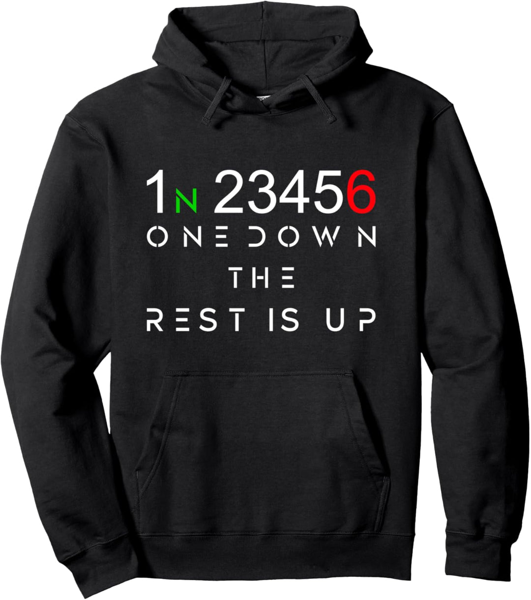 One Down The Rest Is Up - Motorrad Pullover Hoodie