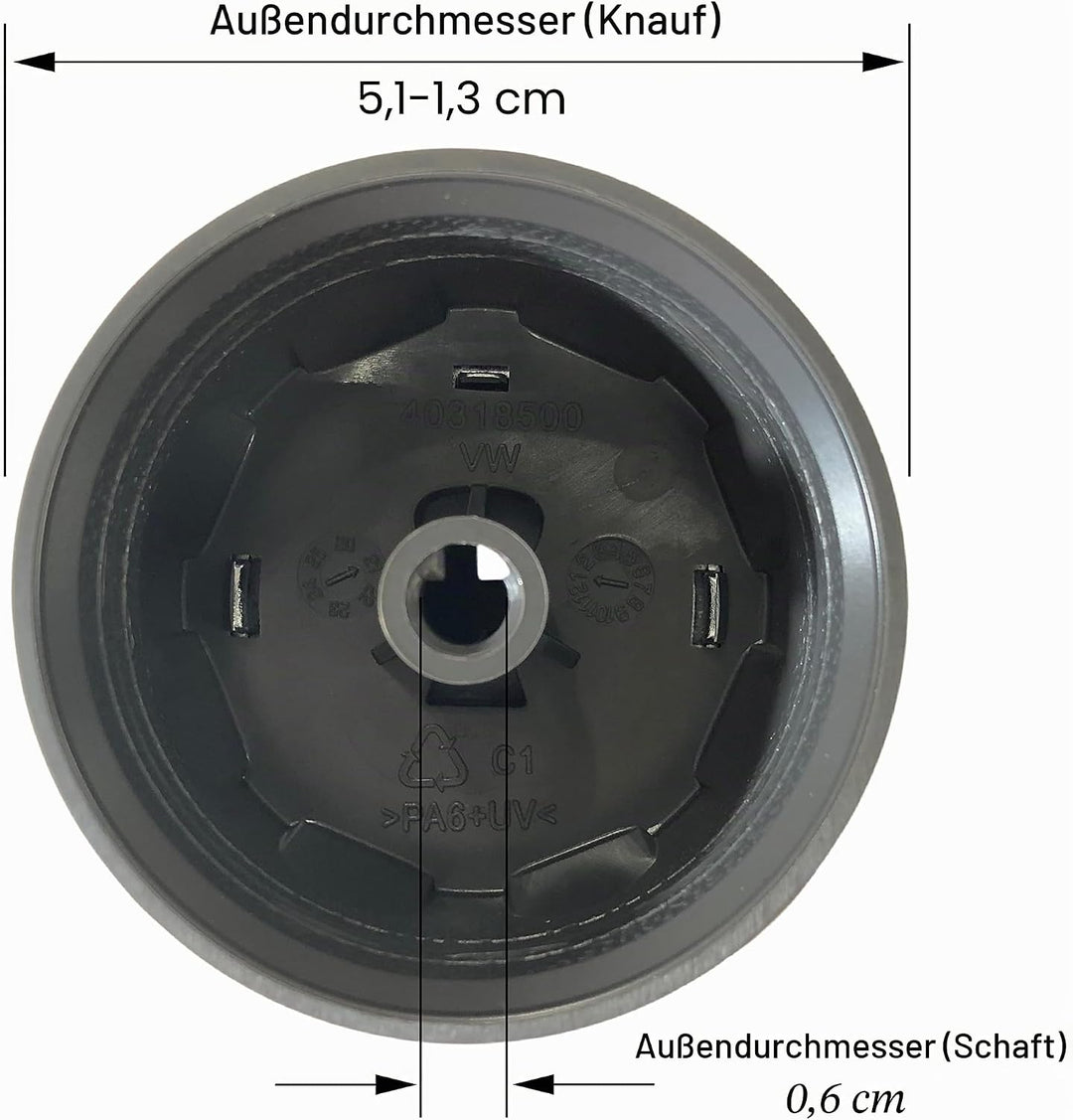 Weber # 69893 Set of 3 Control Knobs Spirit 300 Series (with Up Front Controls) Years 2013 and Newer