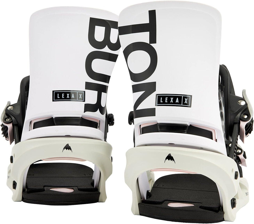 Burton Lexa X Damen Snowboard Biendings, Wei&#xDF;/Grau/Logo M (6-8)