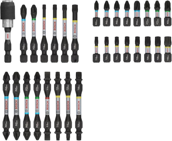 Bosch Professional 31 tlg. Schrauberbit Set (Impact Control, Pick and Click, Zubehör Schlagschrauber