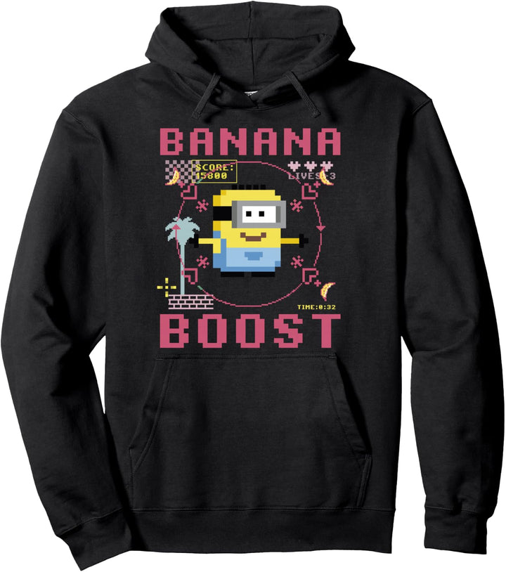 Despicable Me Minions 8-Bit Banana Boost Pullover Hoodie