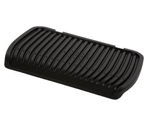 Rowenta Optigrill GR702 GR712 untere Grillplatte flach, Schwarz, Edelstahl, Rechteckig