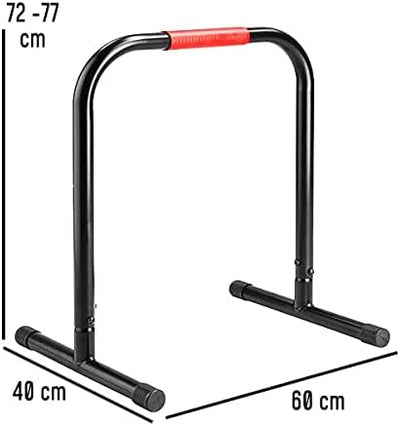 FFitness Barre Parallele, Nero Rosso, Einheitsgrösse