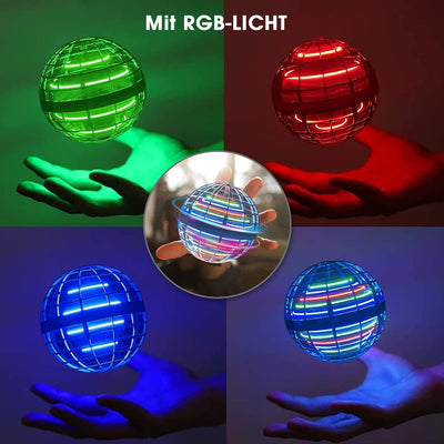 Hover Fliegender Ball,Magic Spinner Ball RGB Licht Flying Ball, Hover Ball Mini Drohne Für Kinder Fl